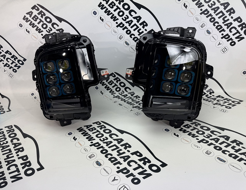 LED Фары для LIXIANG L7 Ultra / Max Комплект 2шт. Фишка круглая 18 контактов, 2 линз